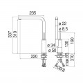 Смеситель для кухни Nobili Acquerelli AJ93133CR - Фото 1